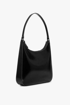 STAUD ALEC BAG BORDEAUX Minimal Bags, Structured Shoulder, Classic Bags, Black Shoulder Bag, 가을 패션, Black Purses, Clothing Rack, Sock Shoes