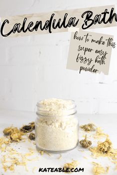 Learn how to easily make your own DIY calendula bath salts recipe! This is such a simple, yet effective way to enjoy the benefits of calendula in your bath. Calendula Bath Salts, Benefits Of Calendula, Green Tea Soap, Peppermint Soap, Tea Soap, Bath Powder, Oatmeal Soap