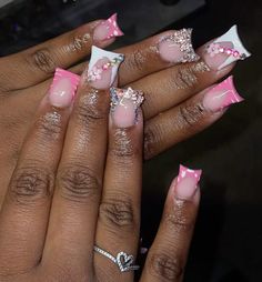 Cute Simple Nails, Nails Design With Rhinestones