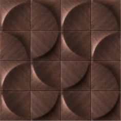 a brown tile with circles on it