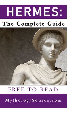 a statue with the title, free to read hermes