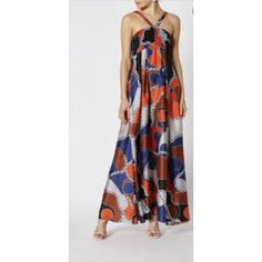 Scanlan Theodore Silk Puzzle Print Maxi Dress Nwt 6. Size 6 New With Tags Scanlan Theodore, Printed Maxi, Printed Maxi Dress, Maxi Dress, Size 6, Silk, Womens Dresses, Tags, Dresses