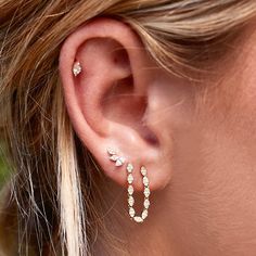 The Triple Marquise Stud Earring features two marquise shapes set in pavé diamonds with a single marquise diamond at the end. Designed to create the illusion of climbing up the ear, this stylish stud takes elegance to new heights. Marquise Earrings, The Ear, Marquise Diamond, Jewelry Cleaner, Travel Pouch, Stud Earring, Pave Diamonds, Climbing, The End