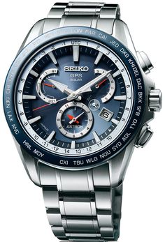 Seiko Astron Watch GPS Solar Dual Time Nice Watches, Save Power, Seiko Watches, Skagen, 100m, Men's Watches, Zeppelin, Casio Watch