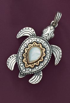 Sterling silver and bronze Sea Turtle Pendant with Mother of Pearl #JamesAvery #motherofpearl #southwesternstyle #seaturtle #sterlingsilver Belly Button Jewelry, James Avery Jewelry, Equestrian Jewelry, Silver Ring Designs, Buy Jewellery Online, Fine Silver Jewelry, Silver Jewelry Design, Turtle Pendant, Jewelry Tags