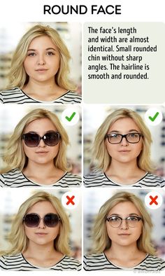 Glasses For Round Faces, Glasses For Face Shape, Round Face Sunglasses, Glasses For Your Face Shape, Cat Eye Colors, Round Face Shape, Cute Sunglasses, Fashion Eye Glasses, Long Faces