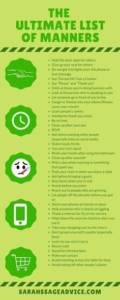 the ultimate list of manners for internet users info graphic by saranscapeadvice com