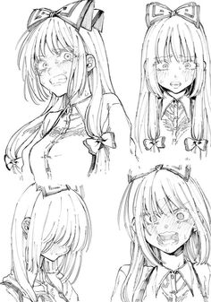 Drawing Face Expressions, Cute Sketches, 캐릭터 드로잉, Anime Drawings Tutorials, Art Tutorials Drawing, Anime Poses Reference, Sketchbook Art Inspiration