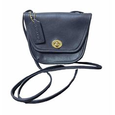 New Without Tags Vintage Coach #9934 Everett Bag In Navy Leather Made In The Us In 2000 Includes Hangtag Condition- Bag Shows No Signs Of Ware. Hardware Has No Scratches, Both Outside And Inside Of Bag Appears To Be Never Carried. Please See All Photos, As There Are No Returns. Price Is Firm Classic Blue Crossbody Flap Bag, Classic Blue Flap Bag With Removable Pouch, Classic Blue Flap Bag For Everyday, Classic Blue Shoulder Bag, Elegant Coach Shoulder Bag With Snap Closure, Classic Blue Crossbody Shoulder Bag, Classic Navy Shoulder Bag With Gold-tone Hardware, Classic Navy Formal Bag, Classic Navy Bag For Formal Occasions