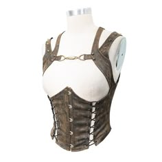 Coffee Steampunk Shapewear Sexy Women Lace Up Slim Waistcoats Steampunk Mode, Steampunk Outfits, Moda Steampunk, Steampunk Vest, Corset Steampunk, Mode Steampunk, Corset Vest, Steampunk Corset, Style Steampunk