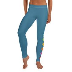 CHAKRA Leggings, Blue Symbols Chakras Yoga Pants Boho Hippie Printed Yoga Pants Cute Print Graphic W Blue Full-length Sports Leggings, Blue Full Length Sports Leggings, Blue Full-length Yoga Pants For Sports, Casual Fitted Leggings For Pilates, Blue Tight Leggings For Sports, Blue Fitted Elastane Leggings, Fitted Blue Elastane Leggings, Blue Non-stretch Yoga Pants, High Stretch Blue Tights For Yoga