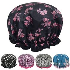 Description: Wearing this double layer thicken and waterproof shower cap can keep your hair from getting wet in shower effectively. Elastic around the edge and large roomy top could make your long curly hair in easily, which fit for all hair lengths and thicknesses. Made from high quality polyester material, the bath hat is soft, skin-friendly, super breathable, and comfortable to wear. The tiled diameter of sleeping cap is 28cm. It is the best choice for face care, showering, cooking, hair cove Eva Hair, Sleeping Cap, Layer Hair, Bathing Cap, Hair Hat, Swimming Cap, Long To Short Hair, Hair Cover, Shower Cap