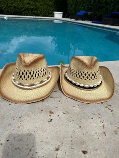 Stunning Shell Cowboy Hat.  Our beautiful customized cowgirl hat have so many uses.  You can wear this stunning hat on a trip to the beach, to a pool day, beach resorts or a cruise.  Your Summer trips pictures will look fabulous wearing these shell cow boy hats.    Beads will be added in the color of your choice with six design colors to choose from. white shell sun hat, black shell sun hat, aqua shell sun hat, orange shell sun hat, marine blue shell sun hat, red shell sun hat Summertime essenti Southern Style Summer Hats For Western-themed Events, Fedora Straw Hat For Western-themed Events, One Size Fedora Straw Hat For Western-themed Events, White Western Panama Hat For Beach, Western White Sun Hat For Vacation, White Western Hat For The Beach, Western Style White Sun Hat For Vacation, White Western Style Sun Hat For Vacation, Summer Hats With Short Brim For Western-themed Events