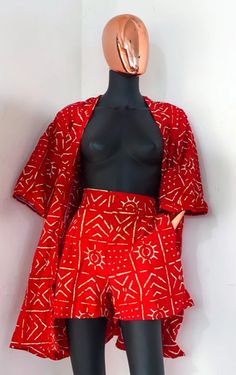 Mode Kimono, African Print Clothing, African Fashion Skirts, African Print Dress Designs, African Inspired Clothing, African Fashion Traditional, African Fashion Ankara, African Fashion Modern