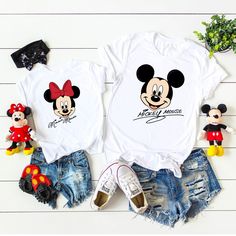 Matching Family Outfits Mickey Mouse Minnie Family Vacation 2022 Custom T Shirt White Mickey Mouse Crew Neck T-shirt, White Mickey Mouse Top For Fans, Family Matching White T-shirt With Cartoon Print, White Crew Neck T-shirt With Mickey Mouse, White Family Matching T-shirt With Mickey Mouse, Mickey Mouse Crew Neck Shirt For Summer, Summer Mickey Mouse Crew Neck Shirt, Family Matching Mickey Mouse Cotton Tops, White Mickey Mouse Crew Neck Shirt