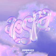 an artistic photo of the word pepa on a purple and blue background with stars