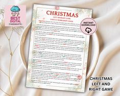 a christmas letter and printable game for kids to play on the computer or tablet