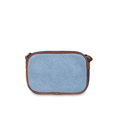 Color: Blue Denim blue bag from the French brand Chloé, made of soft organic cotton. This bag has a practical top zip closure and is equipped with an internal organic cotton twill lining. The brown adjustable shoulder strap adds a touch of practicality. It is embellished with a Chloé band inspired by the classic women's "Woody" and brown leather finishes for a refined and refined look. Dimensions (L x H x D): 17cm x12cm x5,5cm 100% Oragnic cotton. Denim Blue Cotton Shoulder Bag With Zipper Closure, Blue Canvas Bag With Zipper Closure, Denim Blue Cotton Bag With Zipper Closure, Denim Blue Canvas Shoulder Bag With Zipper, Casual Denim Blue Shoulder Bag With Leather Handles, Denim Blue Cotton Crossbody Shoulder Bag, Denim Blue Cotton Shoulder Bag For Travel, Blue Cotton Canvas Bag With Zipper, Denim Blue Cotton Bag With Adjustable Strap