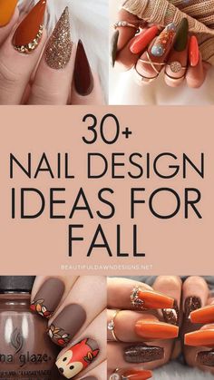 Fall Nails Designs 2023, November Nails Designs Fall 2023, Nails Inspiration Herbst, Fall Nails 2023 Coffin, Trendy Fall Nail Designs 2022, Gel Nail Designs For Fall Autumn, Acrylic Nail Designs Autumn, Fall Style Nails