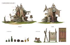 the concept art for some sort of fantasy house