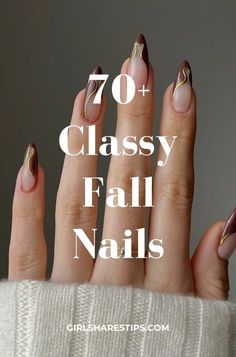 Explore 70+ classy fall nail trends for September, October, and November. From chic old money luxury to elegant minimalist styles, discover short, long, coffin, square, and almond shapes. Featuring rhinestones, acrylic, French tips, chrome, Y2K, and 90s-inspired designs. Perfect for Thanksgiving holidays and European-inspired sophistication. Fall Season Nails French Tip, Autumn Nails Coffin Shape, Medium Almond Nails Designs Fall, Neutral Fall Nails Almond, Nails For Autumn Fall, Fall Nails Tips Only, November Almond Nails Designs Fall, November French Nails, Elegant Nails Classy 2024 Square