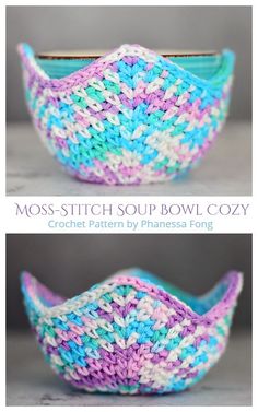 crochet pattern for a soup bowl cozy