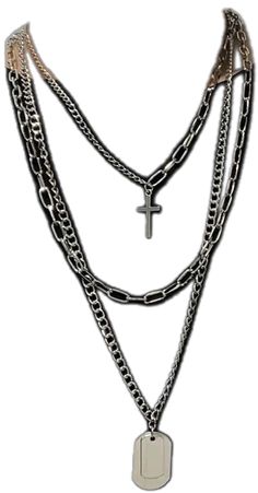 Plateado  Collar  Aleación de zinc   Embellished Emo Style Metal Necklace For Concerts, Emo Metal Necklace For Concerts, Grunge Metal Necklace For Concerts, Punk Chain Necklace For Streetwear, Black Alternative Style Chain Jewelry, Alternative Style Black Chain Jewelry, Alternative Black Chain Jewelry, Black Alternative Style Jewelry With Chain, Grunge Necklace With Adjustable Chain For Concerts