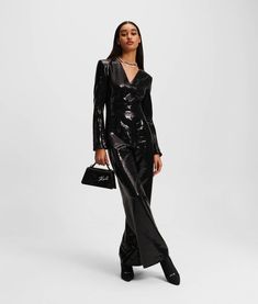 Dazzle in this sequin-embellished jumpsuit from KARL LAGERFELD. Featuring a flattering V-neckline and adjustable sleeves, it combines elegance with versatility. Embellished Jumpsuit, Jumpsuit For Women, Heel Accessories, Sequin Jumpsuit, Timeless Dress, Blouse Jeans, Rock Chic, Sleepwear & Loungewear, Evening Clutch Bag