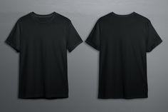 Tshirt Mockup Free, Mockup Camisa, Mock Up T Shirt, Plain Black T Shirt, Maquillage On Fleek, White Long Sleeve Tee, Black T Shirts, T Shirt Png