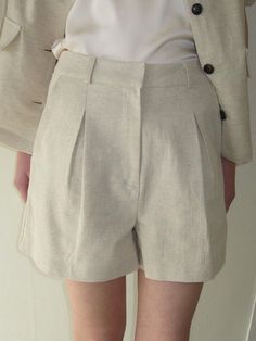 Cut from rayon and linen blend fabric, these shorts have simple yet sophisticated design and are accentuated with pleated tucks through front.  - Natural, relaxed silhouette- A-line design in short length- Classic hook and eye closure- Casual belt loop details- Lined for added flexibility Casual Belt, Sophisticated Design, Linen Shorts, Line Design, Short Pants, 2 Colours, Linen Blend, A Line, Clothes For Women