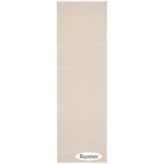 the runner yoga mat is shown in white and has an extra long, narrow line