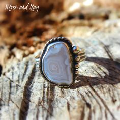 Slice Ring, California Jewelry, Malibu Beach, Malibu Beaches, Agate Slice, Banded Agate, Pacific Ocean, The Pacific, Product Page