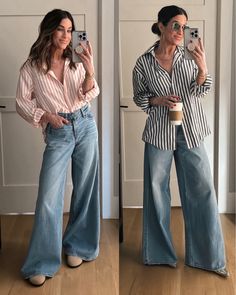 Check out this photo from thesisterstudio Wide Leg Cotton Pants Outfit, Wild Leg Jeans, Wild Poetry, Cotton Pants Outfit, The Sister Studio, Chic Cowgirl, Outfit Ideas Dressy, 2024 Clothes, Sister Studio