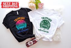 Tripping With My Homies Shirt, Friends Vacation Shirts, Friends Holiday Shirts, Women Tank Top, Girls Trip Shirts, Colorful Travel Tshirt * Please review all size charts displayed in the product images. The sizing chart includes the measurements of one side of the shirt, not the circumference. * Sizing might differ 1" (+-) from brand to brand. We recommend you to size up of you're between two sizes. * We're working with different shirt brands based on the color/size availability. All shirts we u Friends Vacation Shirts, Vacation Shirts Friends, Friends Vacation, My Homies, Travel Tshirt, Friend Vacation, Friends Holiday, Trip Shirts, Girls Trip Shirts