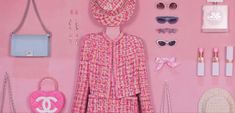 Tweed Set, Red Carpet Outfits, Chanel Couture, Barbie Movie, Movies Outfit, Costume Designer, Claudia Schiffer, Barbie Diy, Pink Purse