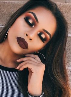 Pɪитєяєsт: ʗιɴɗɛяɞɛʟʟα Fall Makeup, Makeup And Skincare, Cute Makeup, Halloween Makeup, Makeup Ideas, Makeup Looks, Fall Winter, Make Up