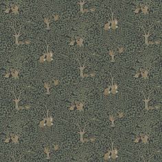 an animal themed wallpaper with trees and animals