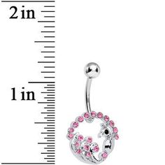 Product Details Wear this pierced belly button ring and show that peacocks aren't the only ones strutting their stuff. Display your colorful style with this flashy navel ring with its pink gem studded peacock. Specifications 14 Gauge (1.6mm), 7/16" (11mm), 316L Surgical Grade Stainless Steel, 5mm Ball Pierced Belly Button, Conch Piercing Jewelry, Opal Nose Ring, Daith Piercing Jewelry, Pregnancy Belly Rings, Tragus Piercing Jewelry, Horseshoe Jewelry, Gold Belly Ring, Helix Piercing Jewelry