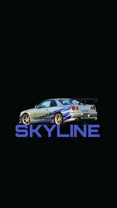 an image of a car with the word skyline on it