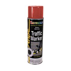 a can of traffic marker on a white background