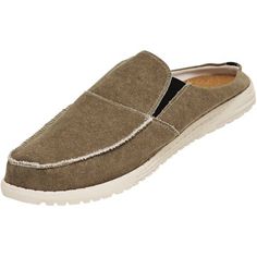 Norty Men's Slip On Indoor Outdoor Clog, Casual kick-on / kick-off style and a weathered canvas upper for both indoor and outdoor activities, Elastic gusset for the perfect fit. Heel cup back helps to provide more stability, Durable indoor outdoor sole, Man made materials, Made in China, #42085 Size: 12.  Color: Beige.  Gender: male.  Age Group: adult. Durable Casual Slip-on Clogs, Durable Slip-on Casual Clogs, Outdoor Slip-ons With Textured Sole, Comfortable Outdoor Clogs With Textured Sole, Comfortable Canvas Slip-ons For Outdoor, Outdoor Slip-on Clogs With Textured Sole, Casual Clogs With Textured Sole For Outdoor, Casual Outdoor Clogs With Rubber Sole, Slip-on Clogs For Outdoor Activities