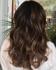 Layered Thick Hair, Subtle Balayage, Ombré Hair, Emo Hair, Balayage Brunette, Hair Color Balayage, Brunette Hair Color, Ombre Hair