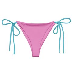 Message direct for custom color combos.  Bikini top here https://gdslabel.etsy.com/listing/1741036360 Embrace the calming colors of the "Two Tone Bubble Gum & Lavender Blue String Bikini Top," a swimwear piece that captures the essence of summer with its pastel perfection and stylish comfort. * Flexible bikini straps * Soft and stretchy material with UPF 50+ * Sizes up to 6XL * Color design options for swimwear lining Disclaimer:  * Due to the 2-layered construction and internal stitching, a vis Purple Tie-side Bottom Swimwear For Beachwear, Purple Tie-side Swimwear For Swimming, Purple Tie-side Bottom Swimwear For Swimming, Pink Drawstring Swimwear For Beach, Pink Drawstring Swimwear For Poolside, Pink Drawstring Swimwear For Beach Season, Poolside Lounge, Lavender Blue, Bubble Gum