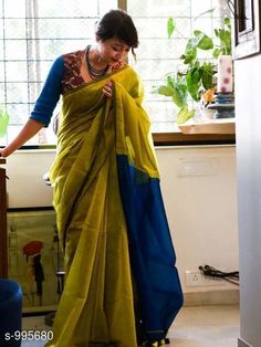 Drape Sarees, Cutwork Saree, Cotton Saree Designs, Cotton Silk Saree, Saree Blouse Designs Latest, Silk Cotton Sarees, Saree Trends, Elegant Saree, Blouse Designs Latest