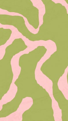 a green and pink background with wavy lines