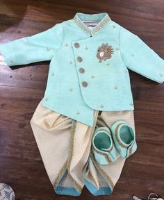 Dhoti Sherwani, Baby Boy Fashion Clothes, Raw Silk Kurta