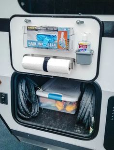 Sanitizing Station, Travel Trailer Organization, Trailer Organization