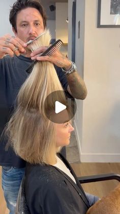 Bob Tutorial, Brush Cut, How To Cut Your Own Hair, Long To Short Hair, Blonde Bobs, Love Ya, Medium Length Hair Cuts, Hair Transformation