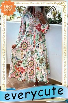 Bohemian Print Pattern Long Sleeve Dress Summer Women O Neck Pleated Swing Dress Female Chic Ruffle Casual Party Long Dress Bohemian Dress With Ruffle Hem, Patterned Spring Dresses With Ruffle Hem, Patterned Dress With Ruffle Hem For Spring, Spring Patterned Dresses With Ruffle Hem, Bohemian Multicolor Maxi Dress With Ruffle Hem, Bohemian Tunic Dress With Ruffles, Long Sleeve Boho Dress With Ruffles For Vacation, Long Sleeve Floral Dress With Ruffles For The Beach, Spring Multicolor Boho Dress With Ruffles