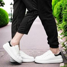 Casual sneakers.  Step up your style game with our Black/White Genuine Leather Platform Sneakers - the perfect fusion of fashion and comfort. Crafted from premium genuine leather, these sneakers are designed to make a bold statement while providing long-lasting durability and support. 👟✨ The sleek black and white color combo offers a classic yet edgy look that pairs effortlessly with any outfit, from casual jeans to chic dresses. The elevated platform sole adds a touch of height and modern flai White Sneaker Black Jeans, Handmade Lace, Chic Dresses, Genuine Leather Shoes, Edgy Look, Black And White Colour, Color Combo, Platform Sneakers, Chic Dress